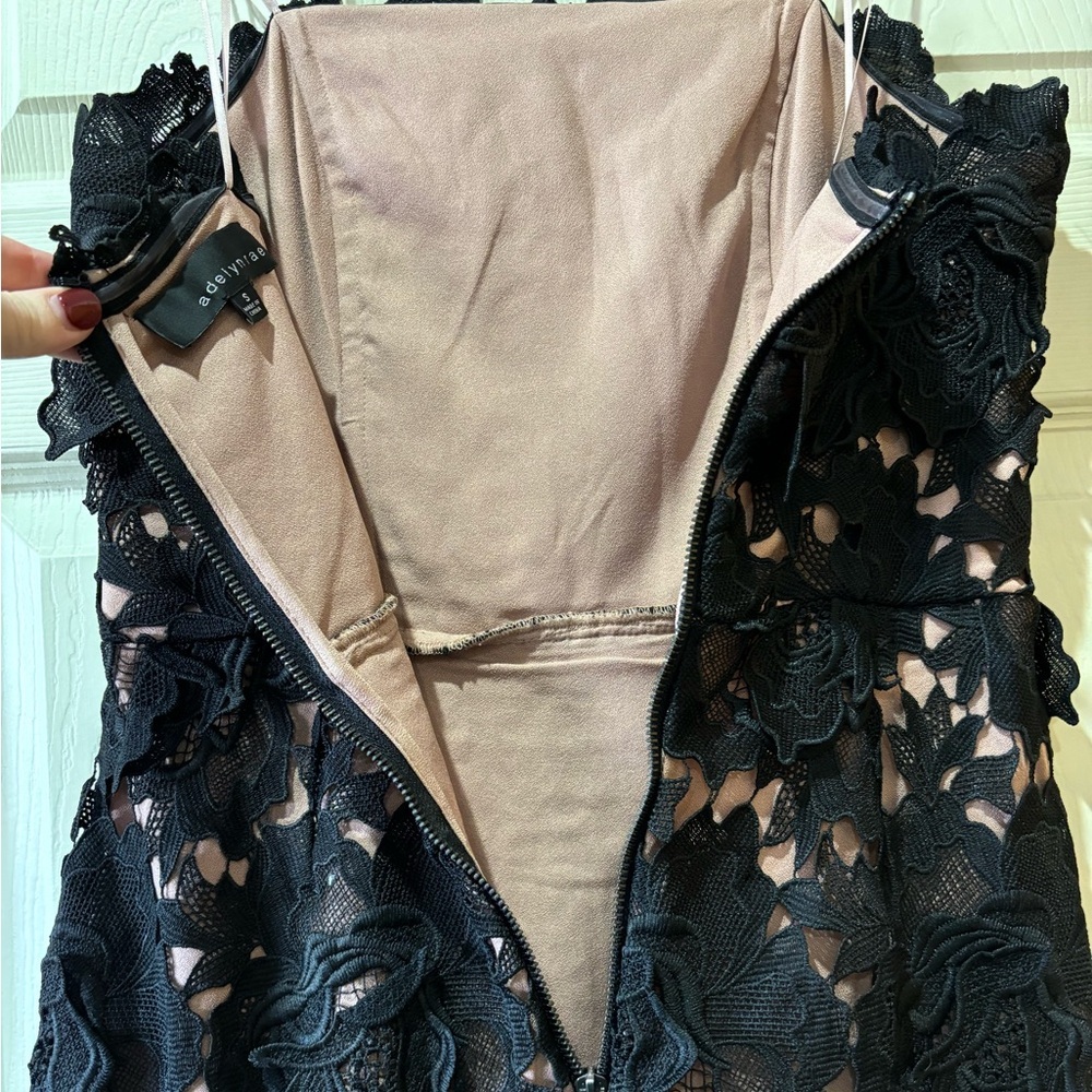 Adelyn Rae Jade Woven Lace Tube Dress - Picture 11 of 12